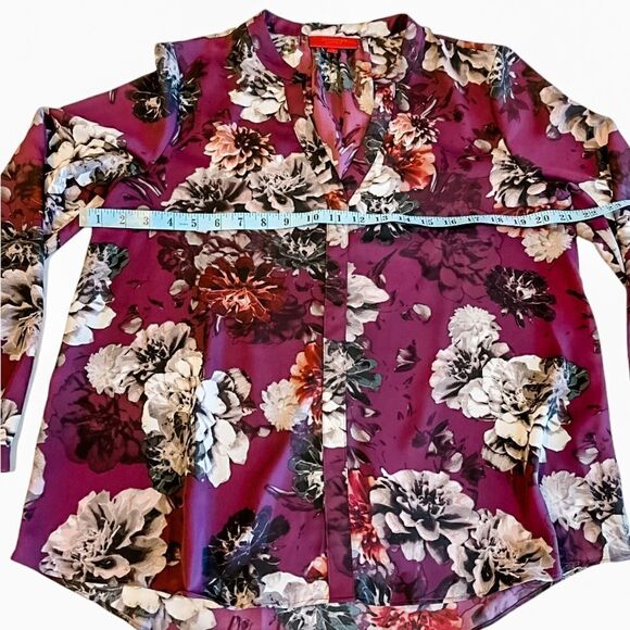 🍋 Gibson Latimer • Long Sleeve Flowered Boho Top - Picture 8 of 9